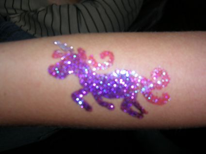 Glitter Animal Tattoo